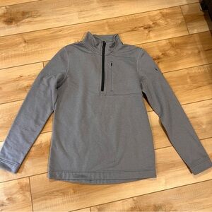 Smartwool Merino Sport 1/2 Zip Fleece Mens Small Light Grey Heather NWOT